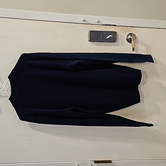 Magee 1866 Navy Blue Wahed Cotton Quarter Button Zip Pullover Sweater XXL NWOT - Picture 3 of 9